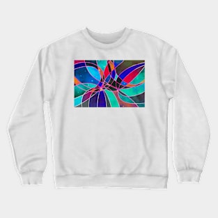 Convergence abstract art Crewneck Sweatshirt